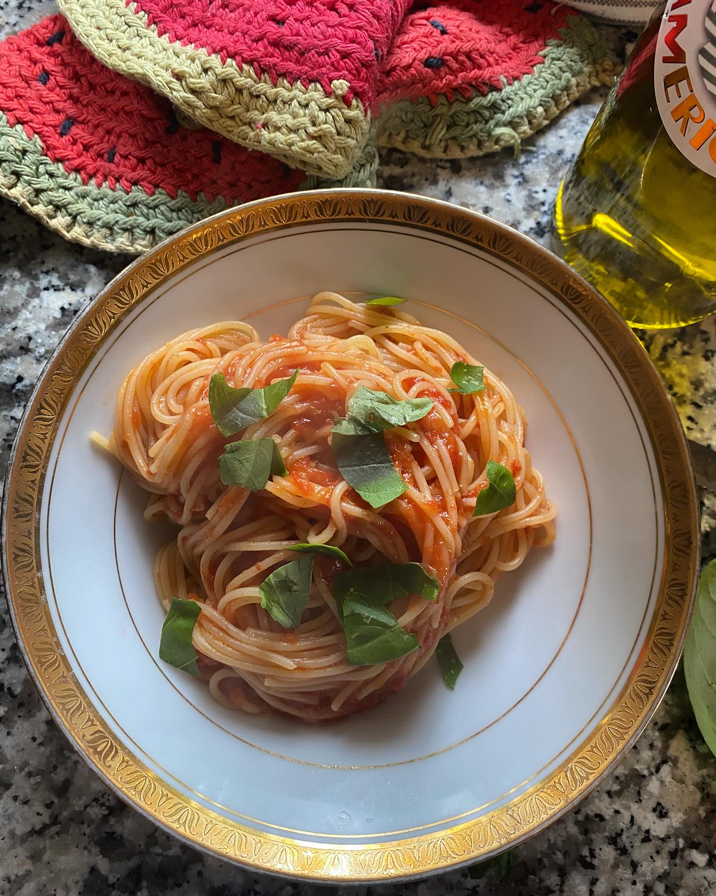 Lunch (pasta asciutta) at Wimbledon. 🎾 Forza Sinner!